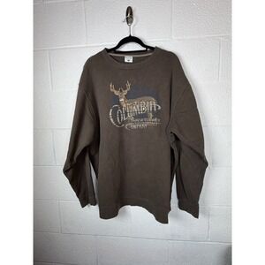 Columbia Sportswear Men's XL Brown Crewneck Sweatshirt Deer Outdoor Gorpcore